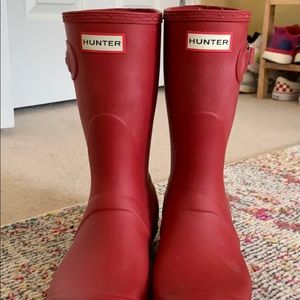 Red Hunter Boots